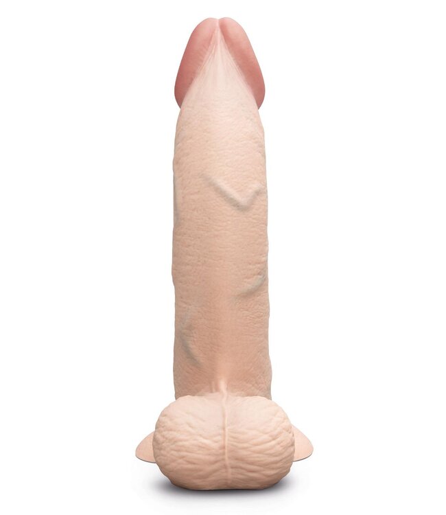 b-Vibe B-VIBE SLIPSKIN REALISTIC SILICONE DILDO 10 INCH CURVED CREAM