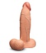 b-Vibe B-VIBE SLIPSKIN REALISTIC SILICONE DILDO 8 INCH GIRTHY MOCHA