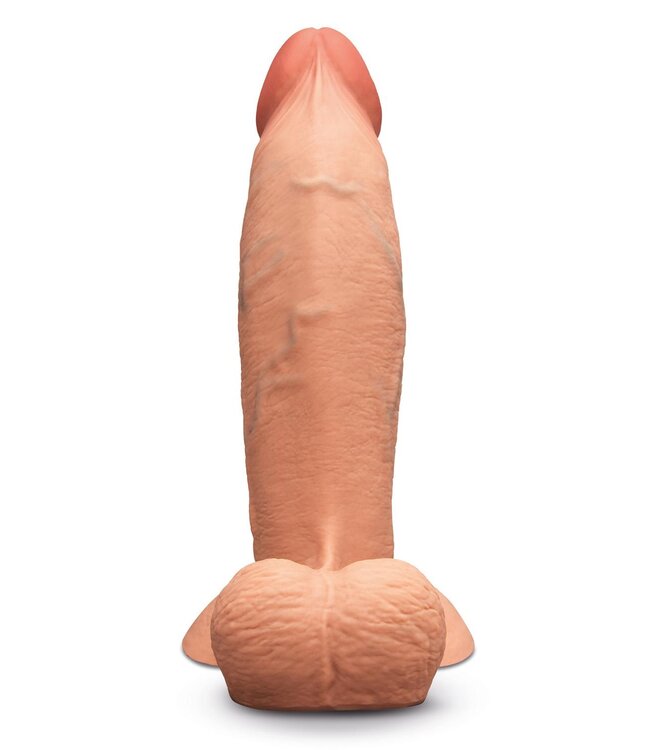 b-Vibe B-VIBE SLIPSKIN REALISTIC SILICONE DILDO 8 INCH GIRTHY MOCHA