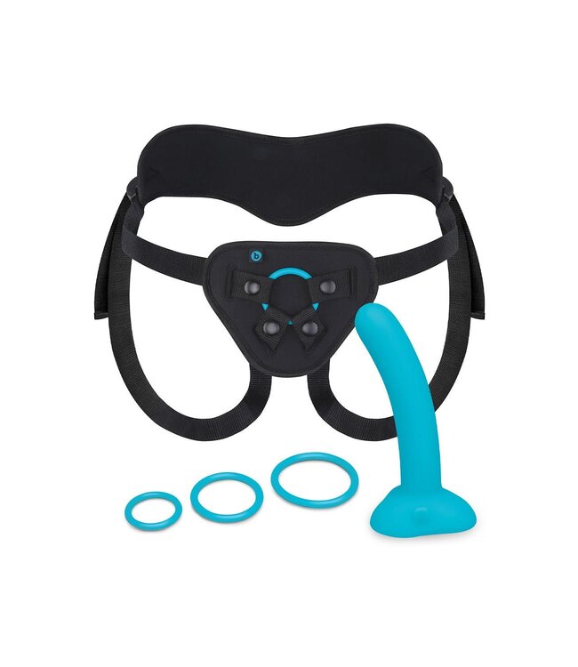 b-Vibe B-VIBE EVERY BODY STRAP-ON HARNESS SET WITH 6 INCH SILICONE DILDO PEG