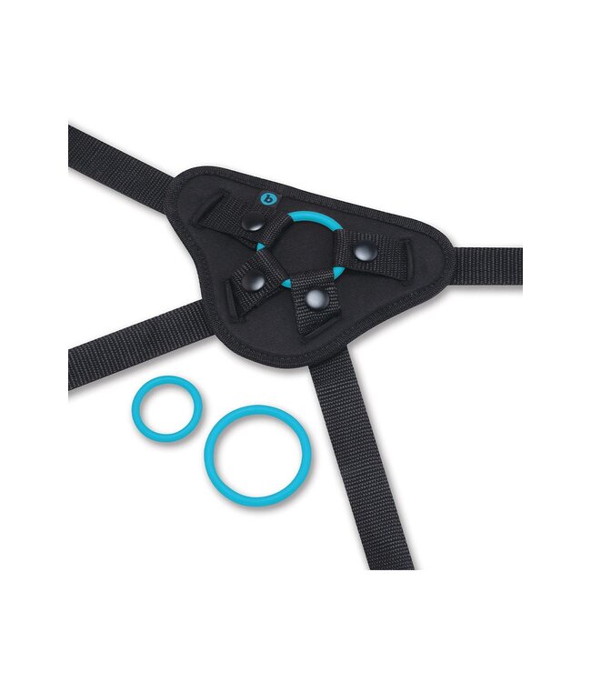 b-Vibe B-VIBE EVERY BODY STRAP-ON HARNESS SET WITH 6 INCH SILICONE DILDO PEG
