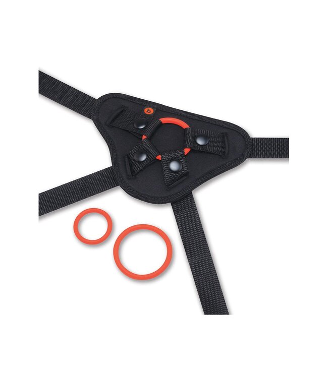 b-Vibe B-VIBE BEGINNERS STRAP-ON HARNESS SET WITH 5 INCH SILICONE DILDO PEG
