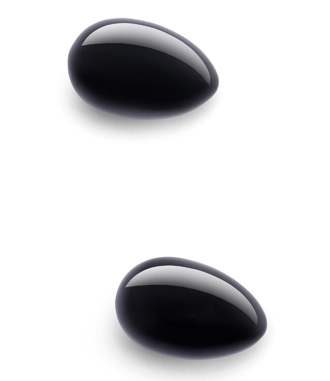 le WAND LE WAND CRYSTAL YONI EGGS BLACK OBSIDIAN