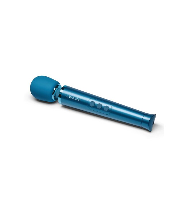 le WAND LE WAND PETITE RECHARGEABLE VIBRATING MASSAGER BLUE