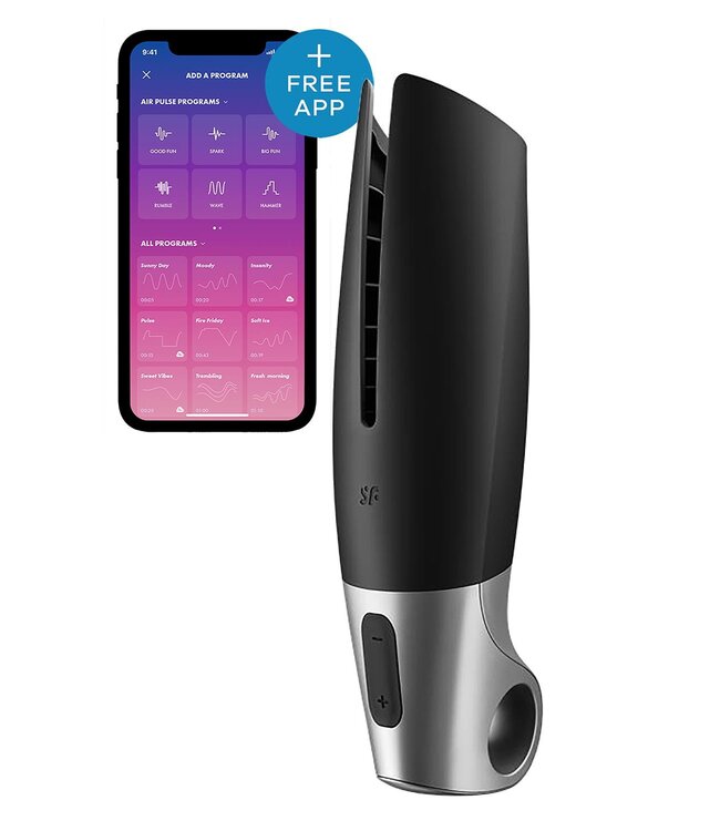 Satisfyer SATISFYER POWER MASTURBATOR CONNECT APP BLACK