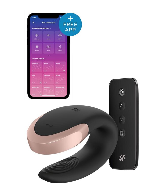 Satisfyer SATISFYER DOUBLE LOVE CONNECT APP BLACK