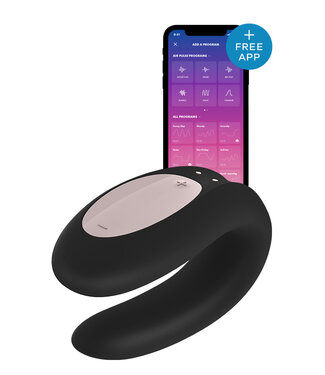 Satisfyer SATISFYER DOUBLE JOY CONNECT APP BLACK