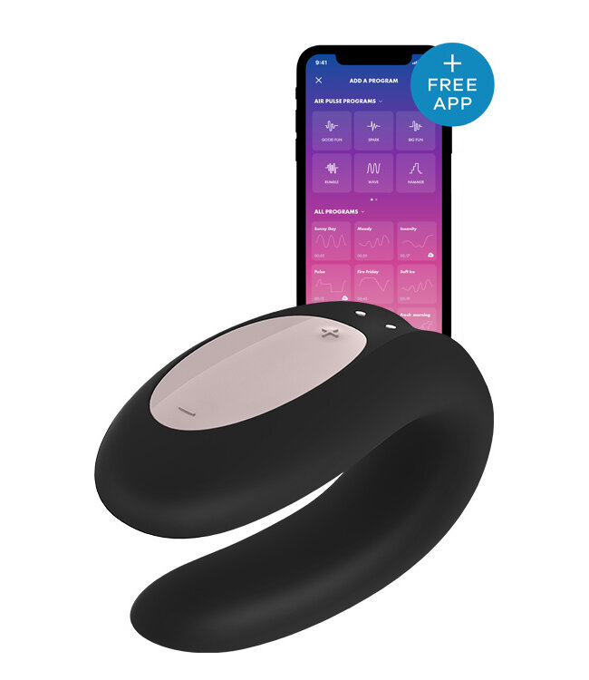 Satisfyer SATISFYER DOUBLE JOY CONNECT APP BLACK