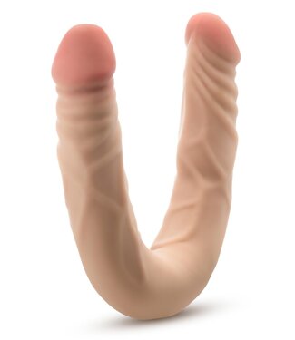 Blush DR. SKIN PLUS 14” POSABLE DOUBLE DONG BEIGE