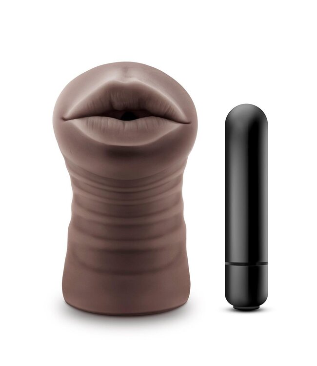 Blush ENLUST KRYSTAL VIBRATING STROKER BROWN
