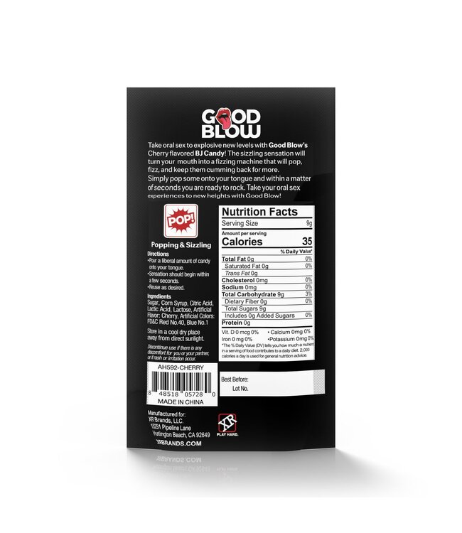 XR Brands Good Blow - Cherry Popping BJ Candy - Pepermunt