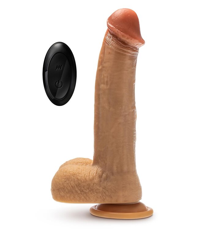 Blush DR. SKIN SILICONE DR. PHILLIPS 8.5 INCH THRUSTING DILDO TAN