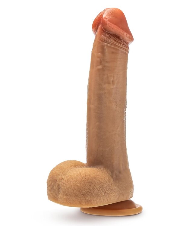 Blush DR. SKIN SILICONE DR. PHILLIPS 8.5 INCH THRUSTING DILDO TAN