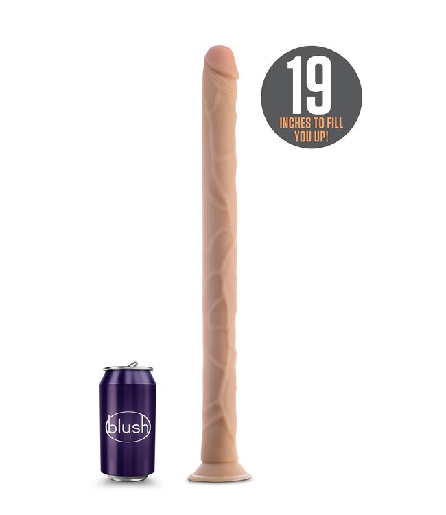Blush DR. SKIN 19 INCH DILDO BEIGE