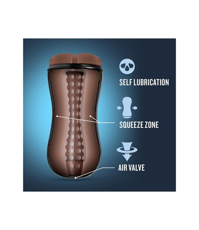 Blush COVERBOY THE MECHANIC SELF LUBRICATING STROKER BROWN