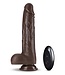 Blush DR. SKIN SILICONE DR. MURPHY 8  INCH THRUSTING DILDO CHOCOLATE