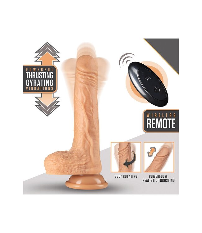 Blush DR. SKIN SILICONE DR. GREY 7 INCH THRUSTING DILDO VANILLA