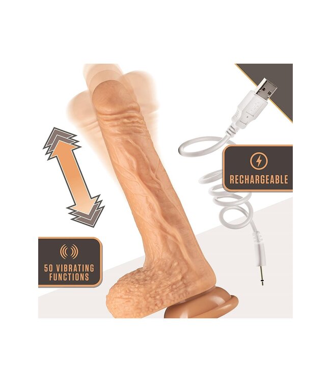 Blush DR. SKIN SILICONE DR. GREY 7 INCH THRUSTING DILDO VANILLA