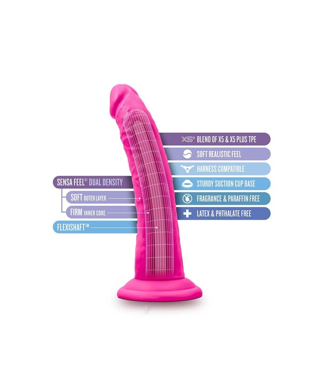 Blush AU NATUREL BOLD JACK 7 INCH DILDO PINK