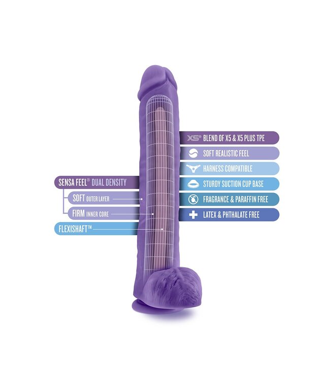 Blush AU NATUREL BOLD DADDY 14 INCH DILDO PURPLE