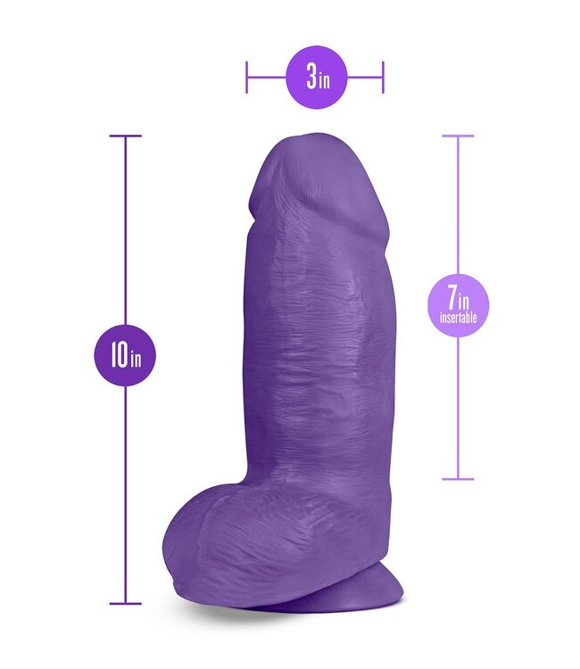 Blush AU NATUREL BOLD CHUB 10 INCH DILDO PURPLE