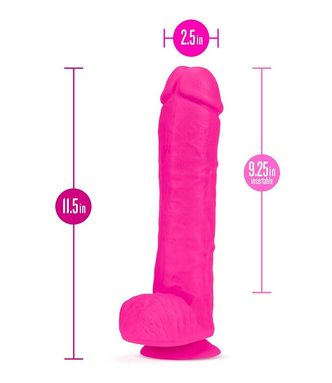 Blush AU NATUREL BOLD BIG JOHN 11 INCH DILDO PINK