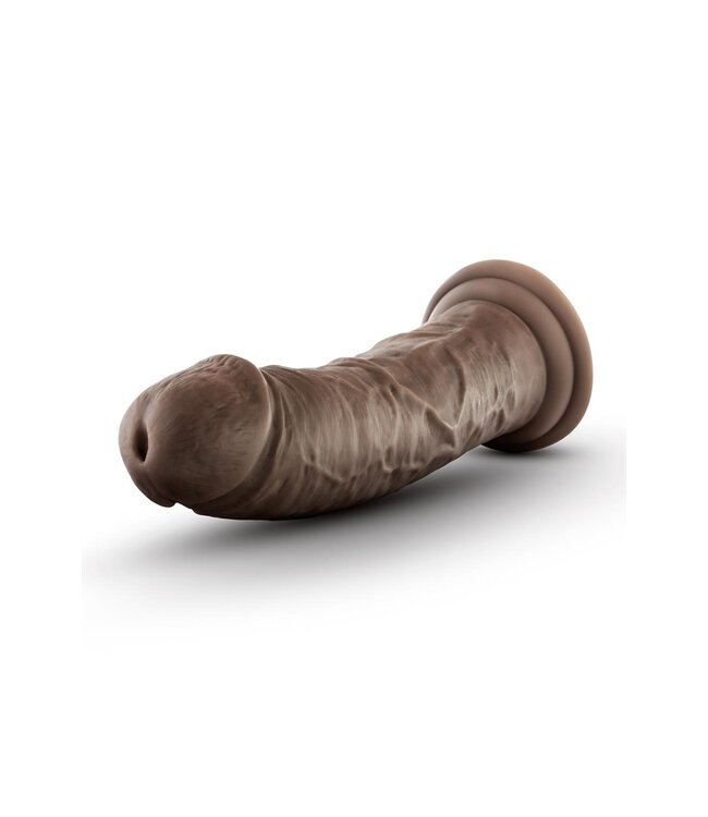 Blush DR. SKIN SILICONE DR. SHEPHERD 8 INCH DILDO WITH SUCTION CUP CHOCOLATE