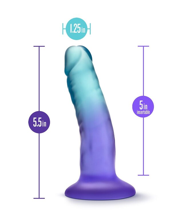 Blush B YOURS MORNING DEW 5 INCH DILDO SAPPHIRE