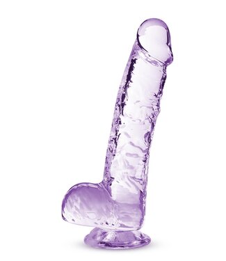 Blush NATURALLY YOURS  6 INCH CRYSTALLINE DILDO  AMETHYST
