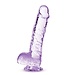Blush NATURALLY YOURS  6 INCH CRYSTALLINE DILDO  AMETHYST