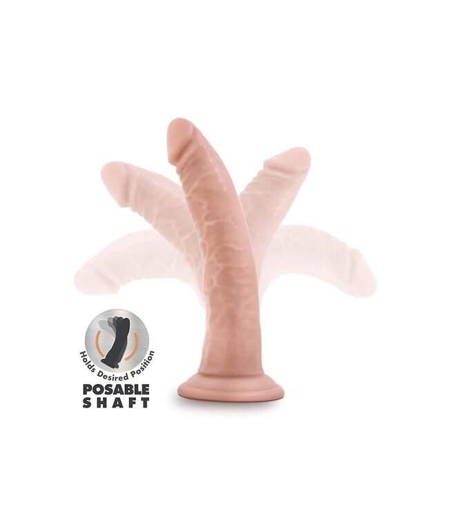 Blush DR. SKIN PLUS 7 INCH POSABLE DILDO VANILLA
