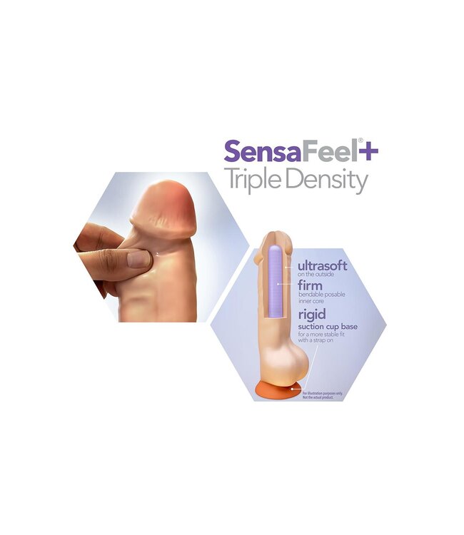 Blush DR. SKIN PLUS 7 INCH POSABLE DILDO VANILLA