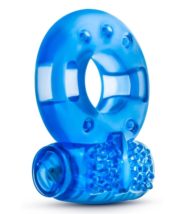 Blush STAY HARD REUSABLE COCK RING BLUE
