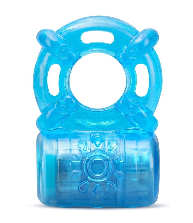 Blush STAY HARD 5 FUNCTION COCK RING BLUE