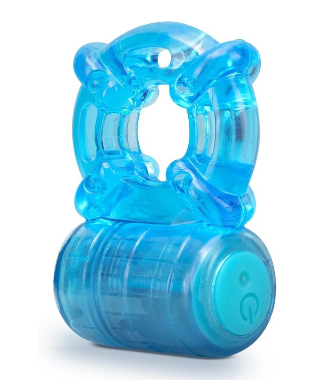 Blush STAY HARD 5 FUNCTION COCK RING BLUE