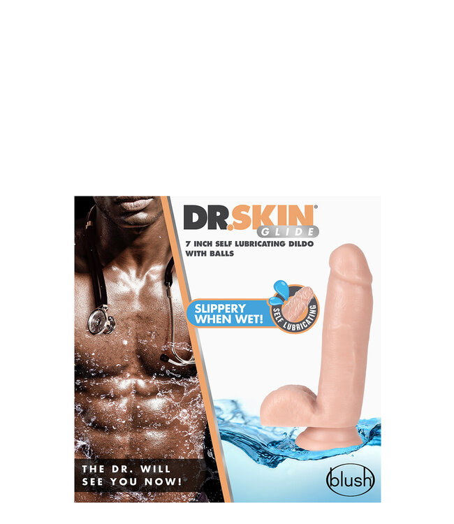 Blush DR. SKIN 7 INCH SELF LUBRICATING DILDO
