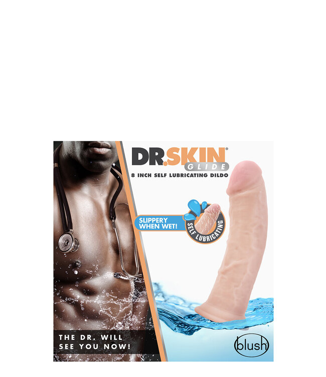 Blush DR. SKIN 8 INCH SELF LUBRICATING DILDO