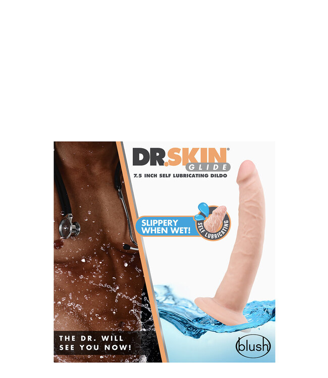 Blush DR. SKIN 7 INCH SELF LUBRICATING DILDO