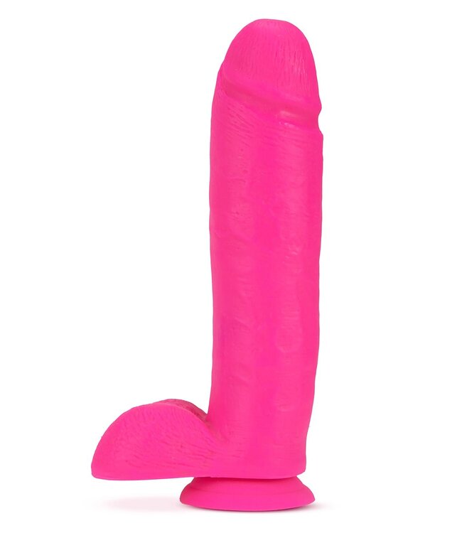 Blush NEO ELITE 10INCH COCK WITH BALLS NEON PINK