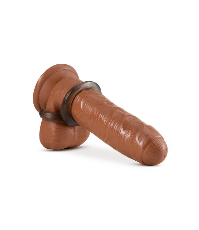 Blush STAY HARD COCK RING AND BALL STRAP BLACK