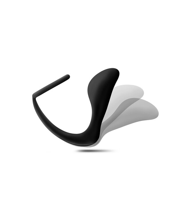 Blush ANAL ADVENTURES PLATINUM COCK RING PLUG BLACK