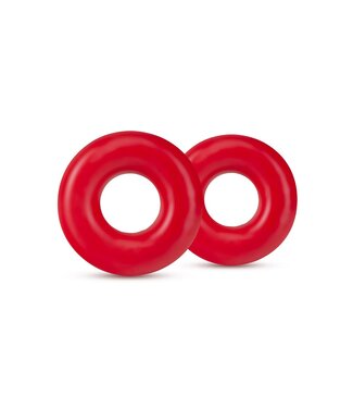Blush STAY HARD DONUT RINGS OVERSIZED RED