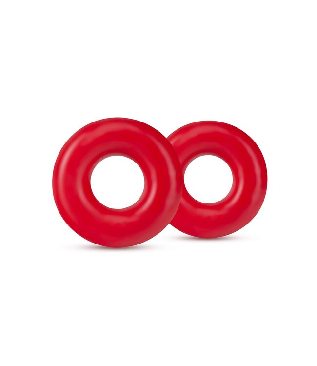 Blush STAY HARD DONUT RINGS OVERSIZED RED