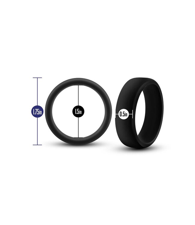 Blush PERFORMANCE SILICONE GO PRO COCK RING BLACK