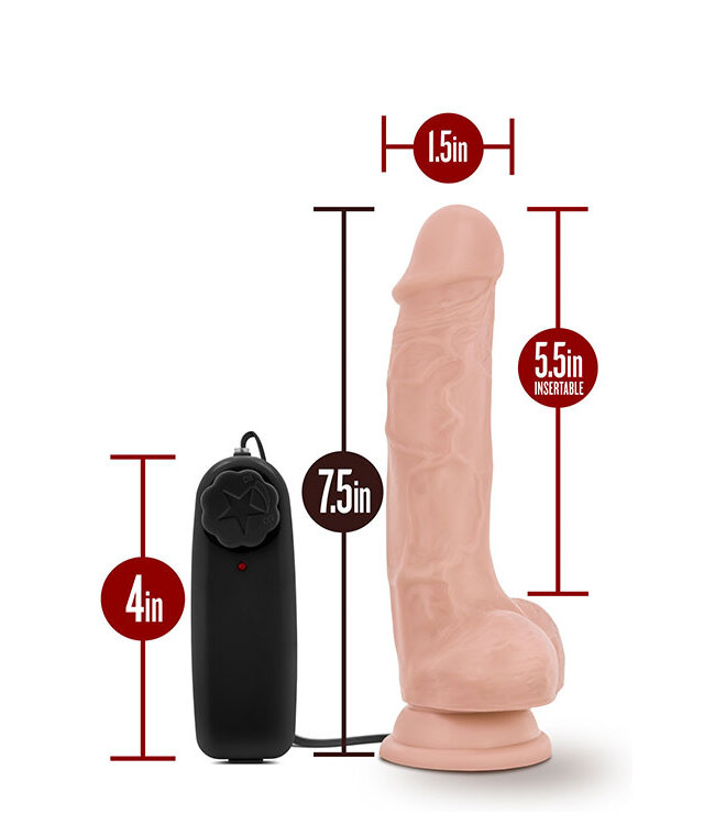Blush DR. SKIN DR. TIM 7.5 INCH VIBRATING COCK