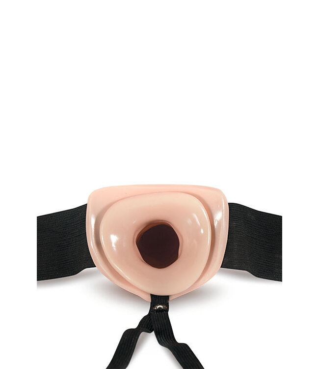 Blush DR. SKIN 7 INCH HOLLOW STRAP ON VANILLA