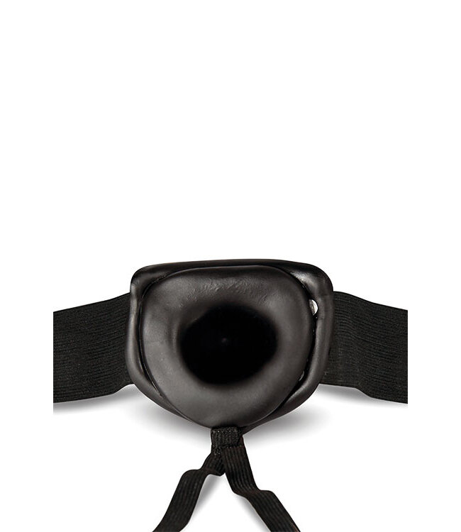 Blush DR. SKIN 6 INCH HOLLOW STRAP ON BLACK