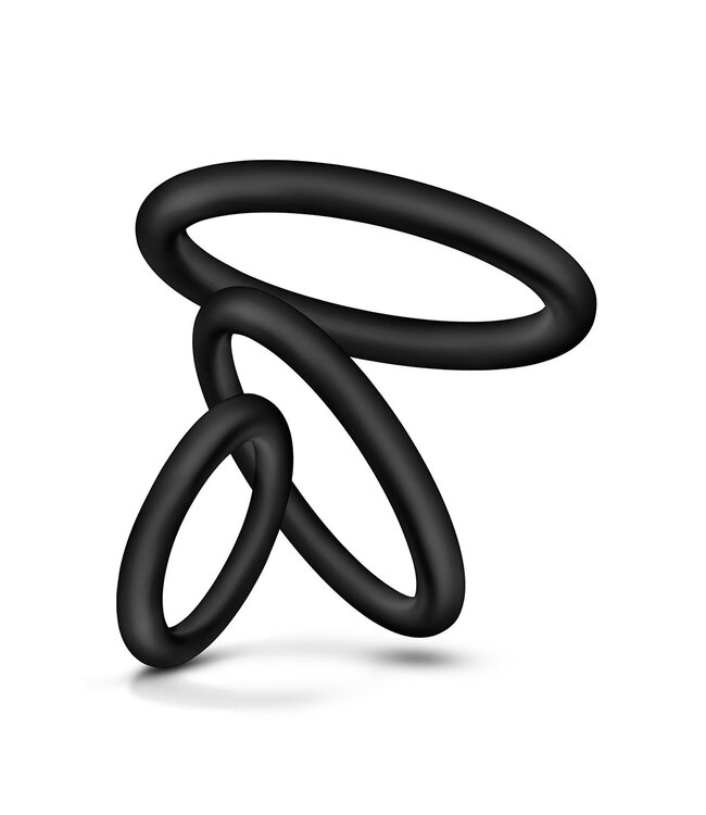 Blush PERFORMANCE VS4 COCK RING SET BLACK