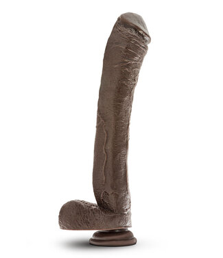 Blush DR. SKIN MR. ED 13 INCH DILDO WITH BALLS  CHOCOLATE