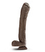 Blush DR. SKIN MR. ED 13 INCH DILDO WITH BALLS  CHOCOLATE